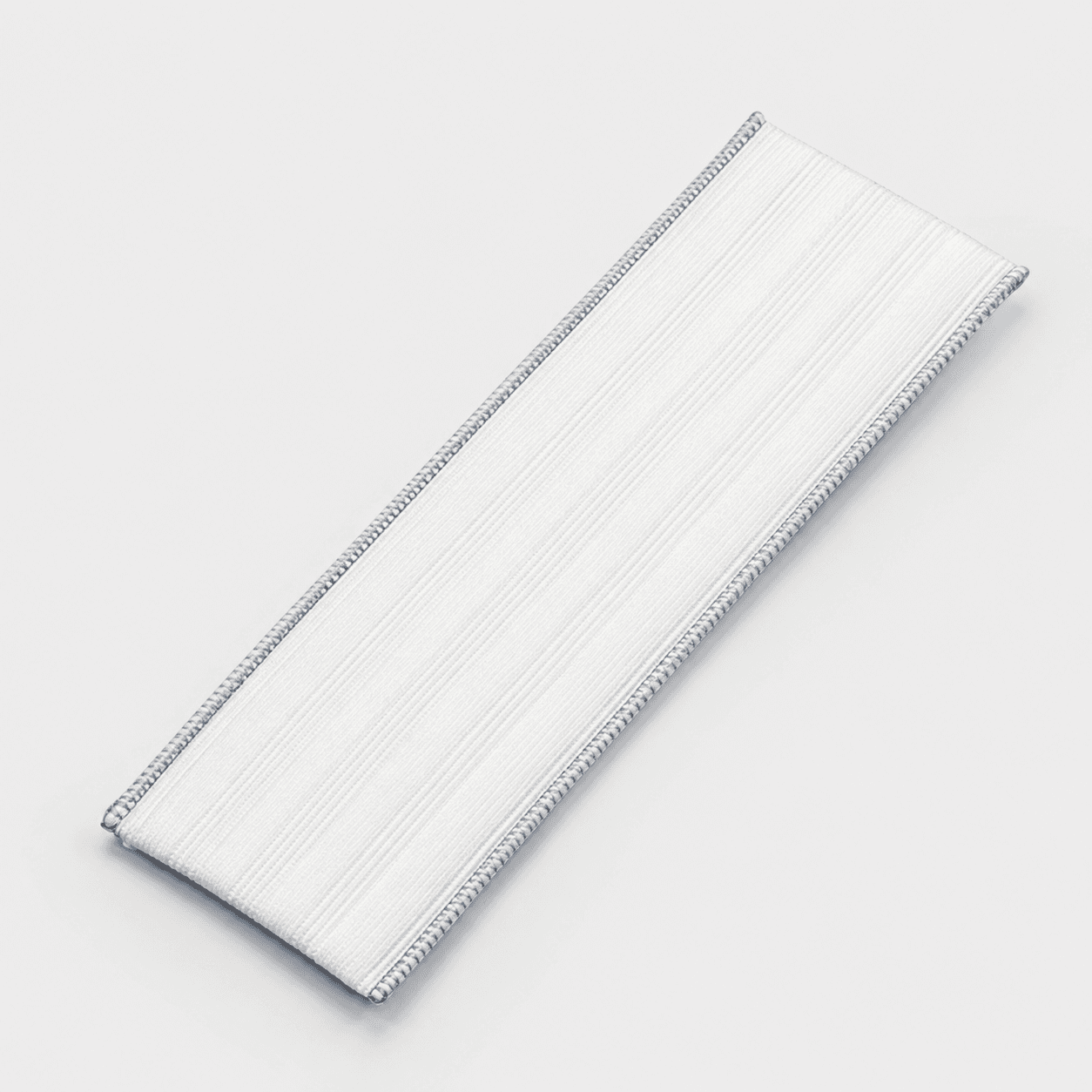 Disposable cleanroom microfiber scrubbing mop for floor, front view