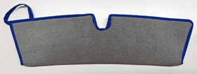 Reusable cleanroom mop pad cleaning-face view